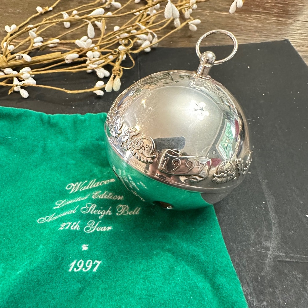 1997 Wallace Silversmiths Limited Edition  Vintage Silver Plated Sleigh Bell